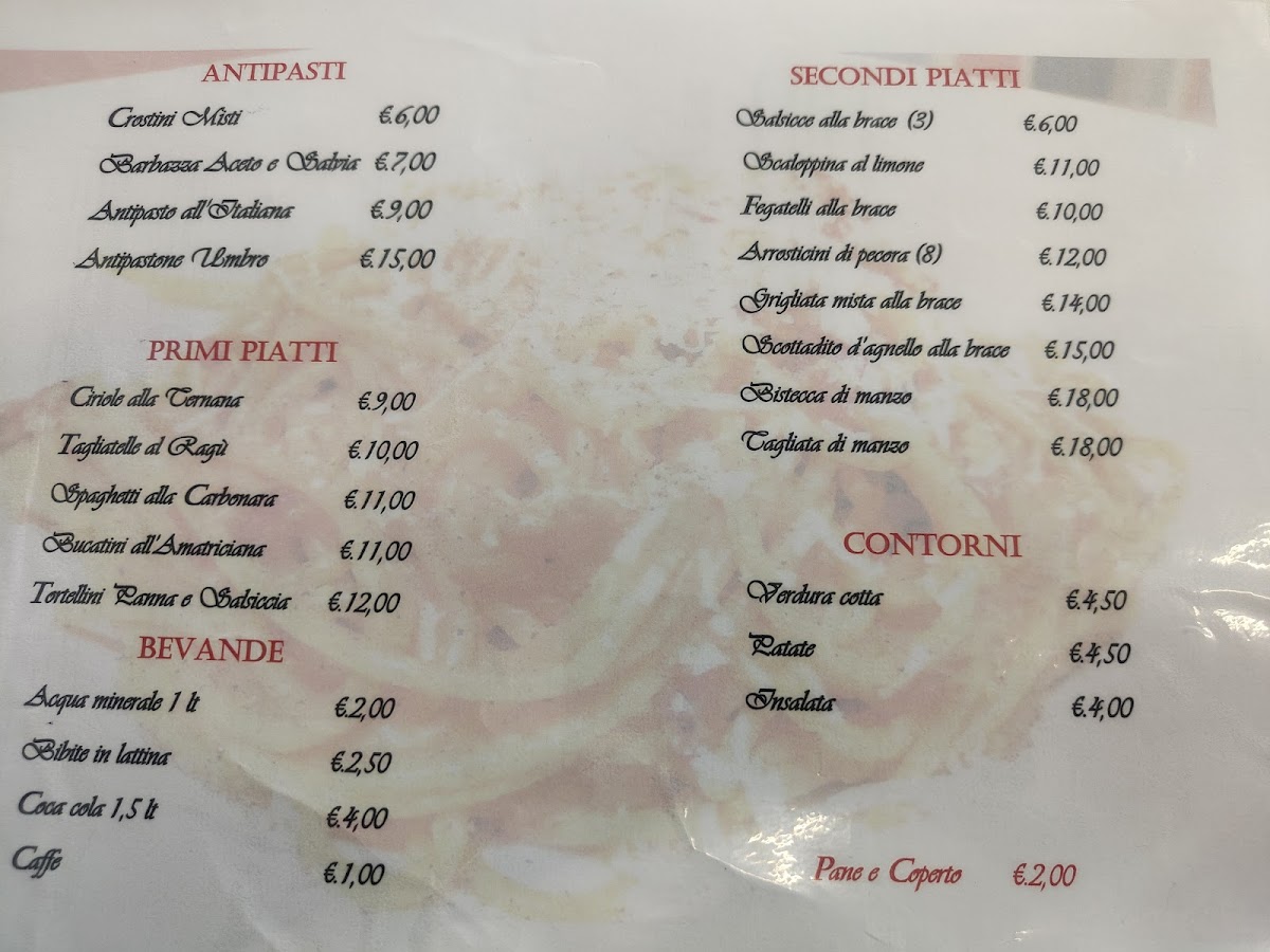 Trattoria Umbra Photo Menu 3