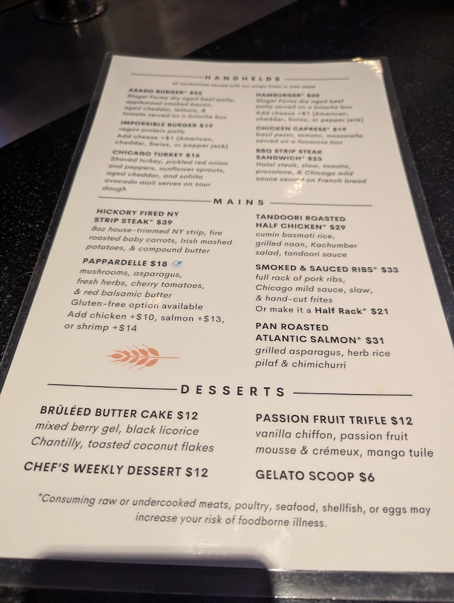 Asado Urban Grill Photo Menu 1