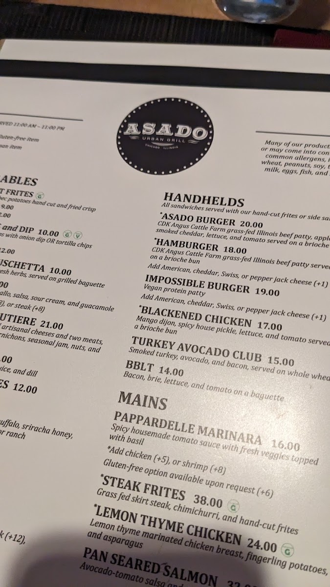 Asado Urban Grill Photo Menu 5