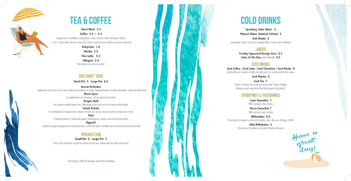 Sea Vista Cafe Photo Menu 1