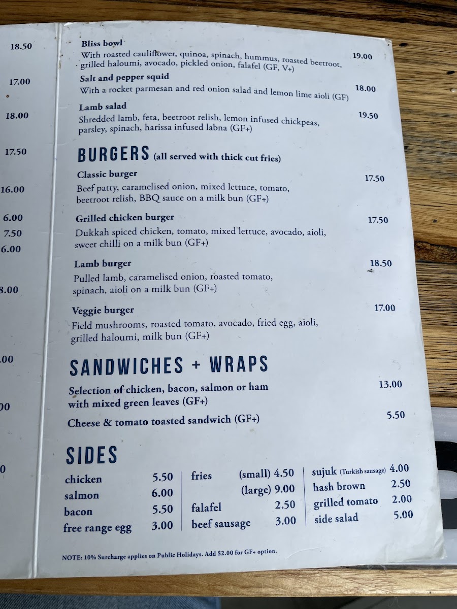 Sea Vista Cafe Photo Menu 5