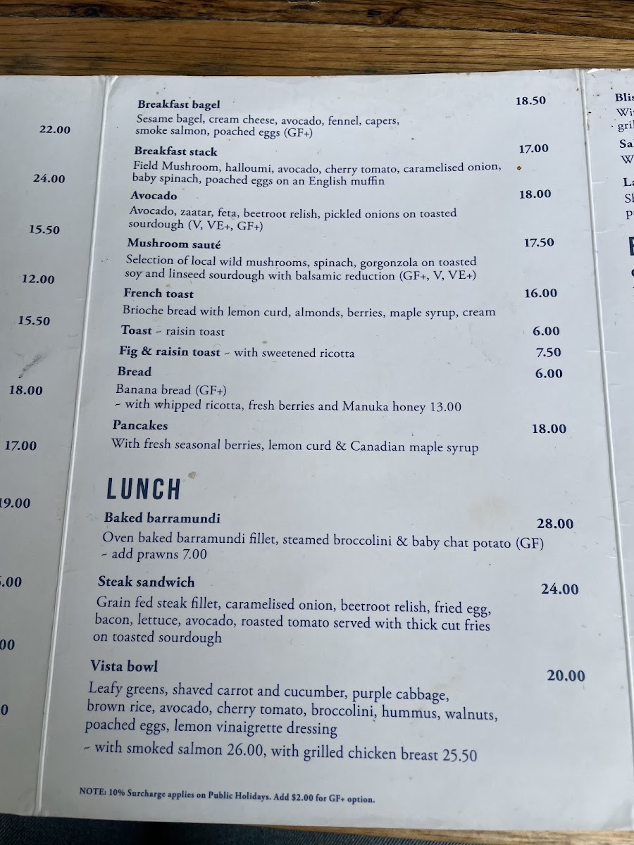 Sea Vista Cafe Photo Menu 7