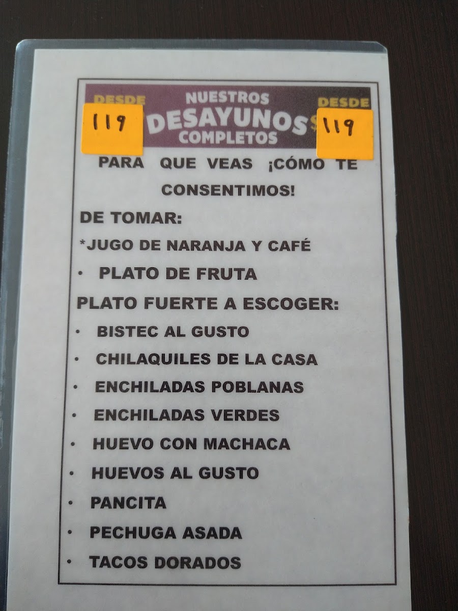 El Asadero Photo Menu 4