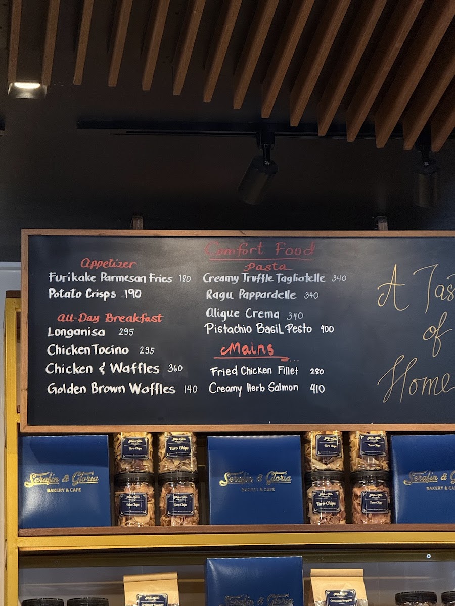 Serafin & Gloria Bakery and Cafe Photo Menu 2