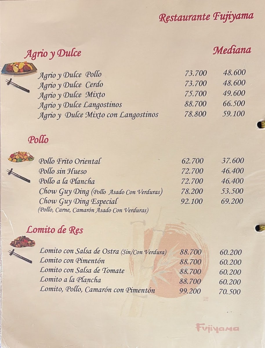 Fujiyama Restaurante Photo Menu 4