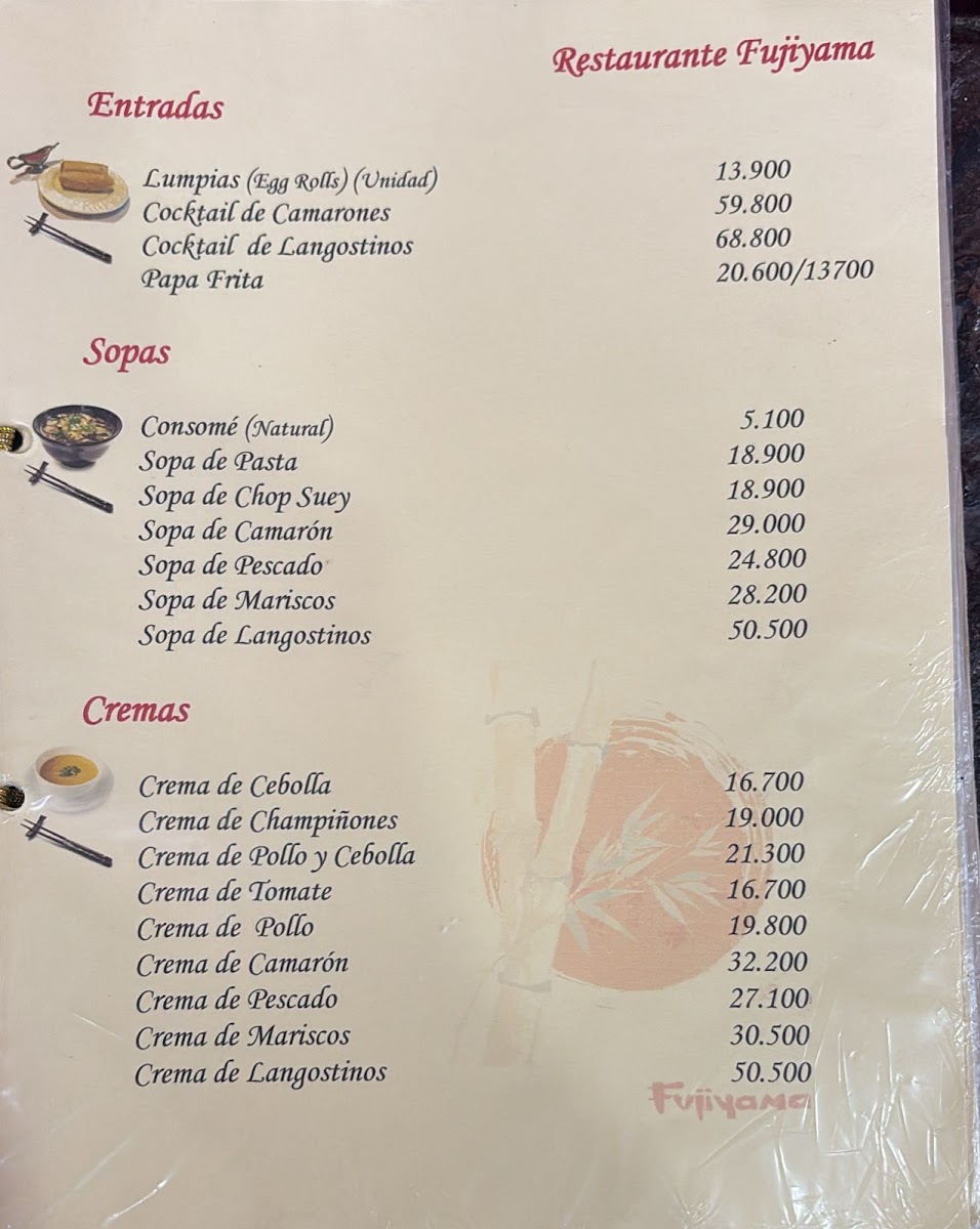 Fujiyama Restaurante Photo Menu 5