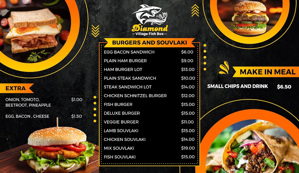Diamond Village Fish Box Photo Menu 3