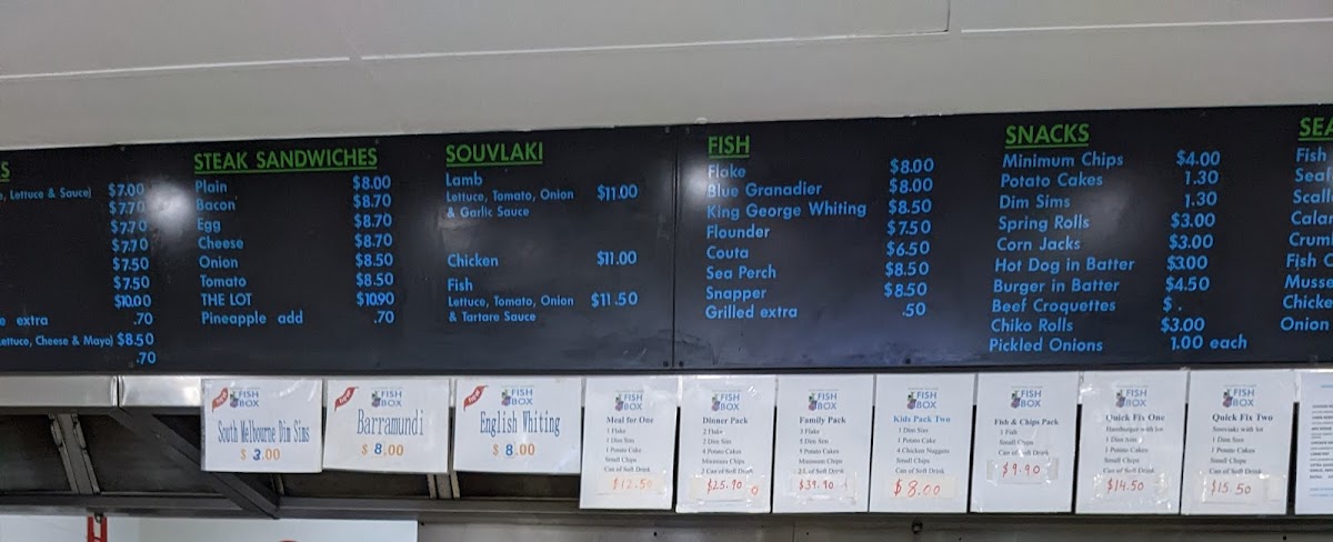 Diamond Village Fish Box Photo Menu 4
