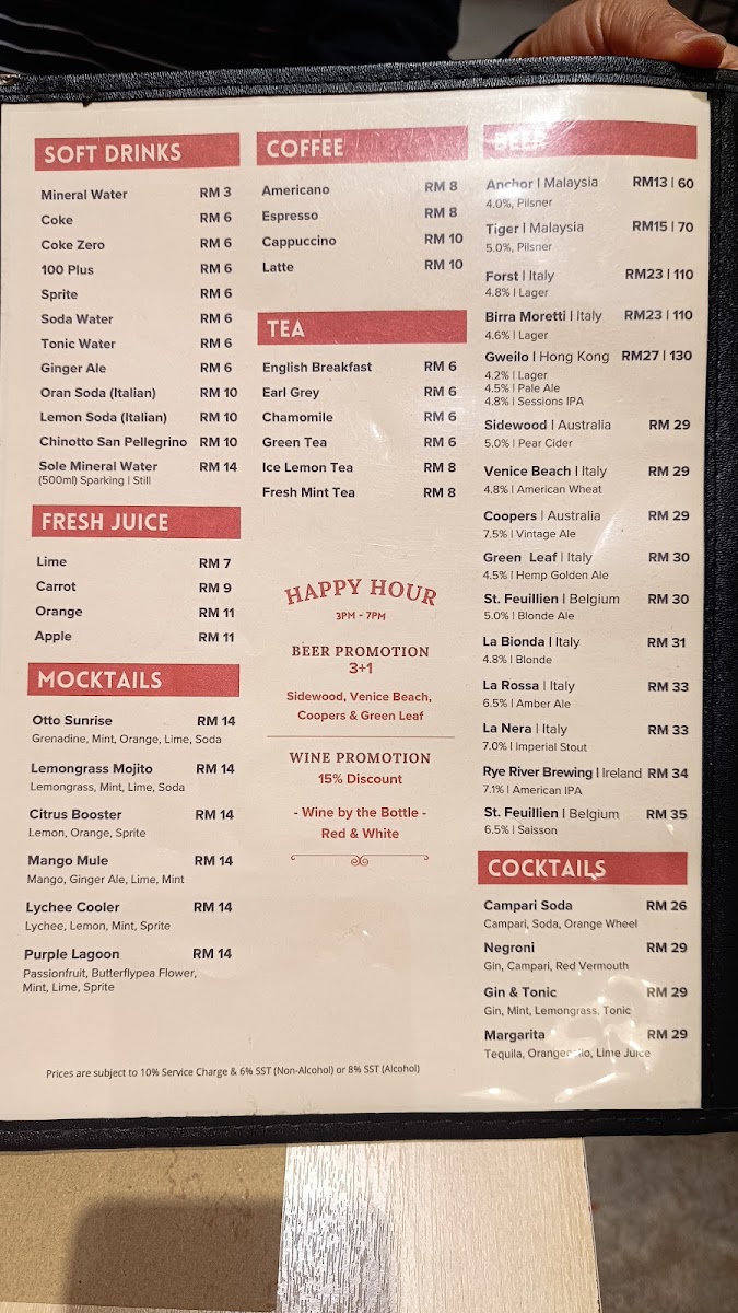OTTO PIZZA PENANG Photo Menu 2