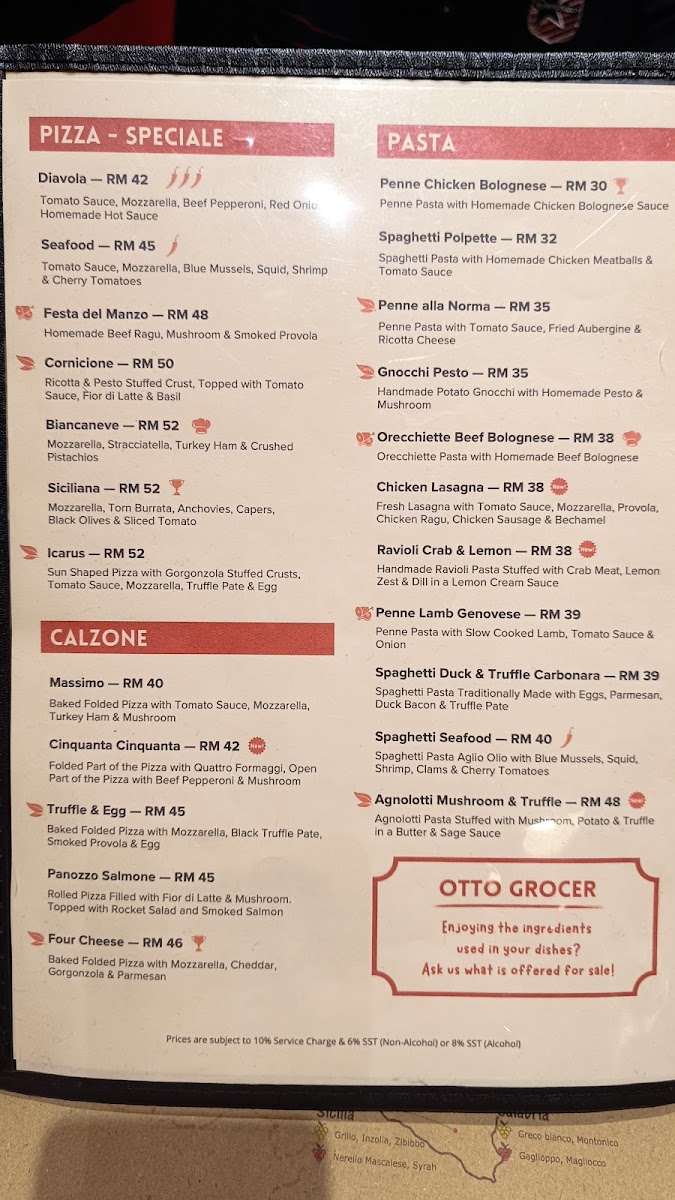 OTTO PIZZA PENANG Photo Menu 3