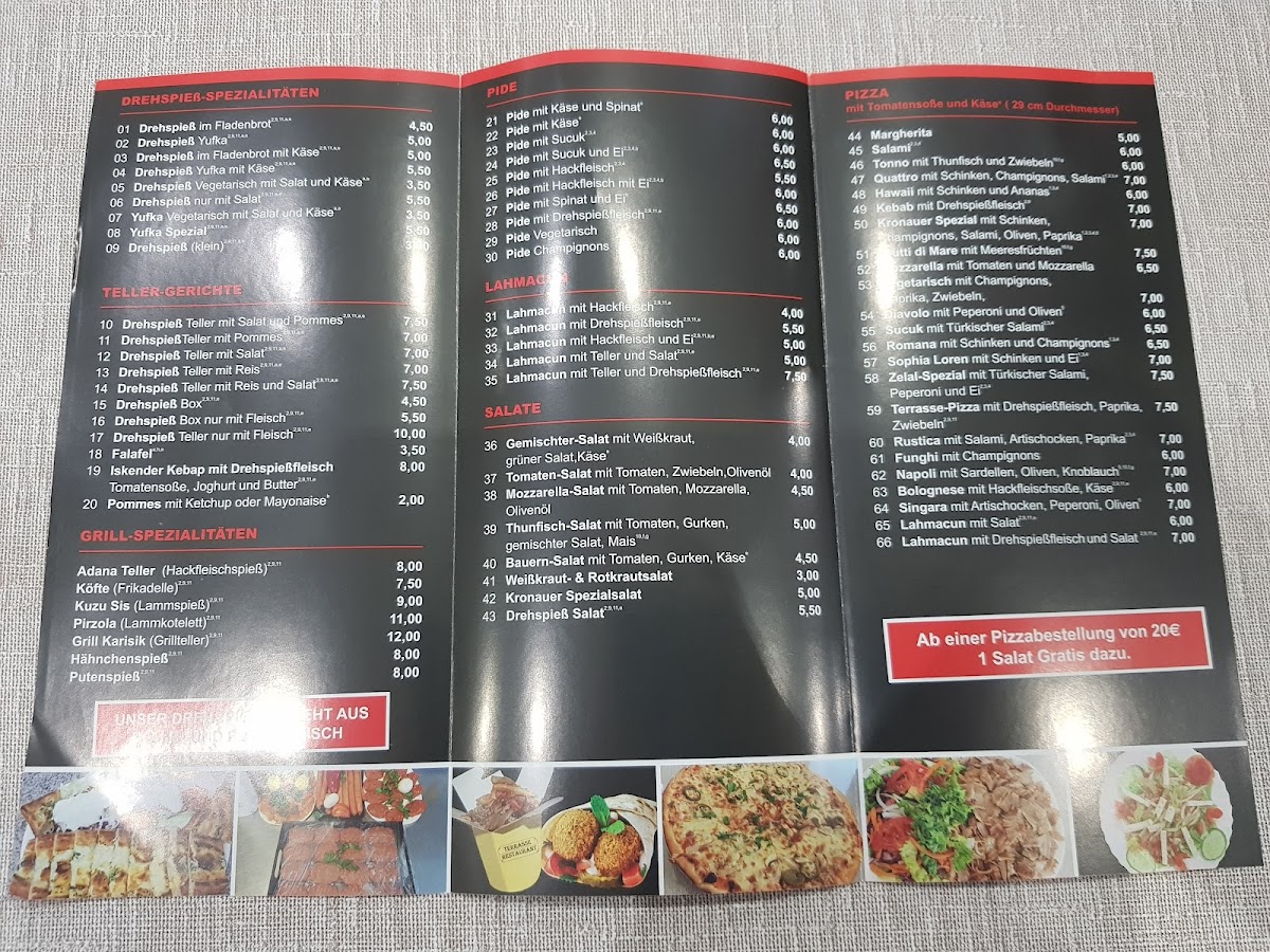 Terrasse Restaurant Kronau Photo Menu 7