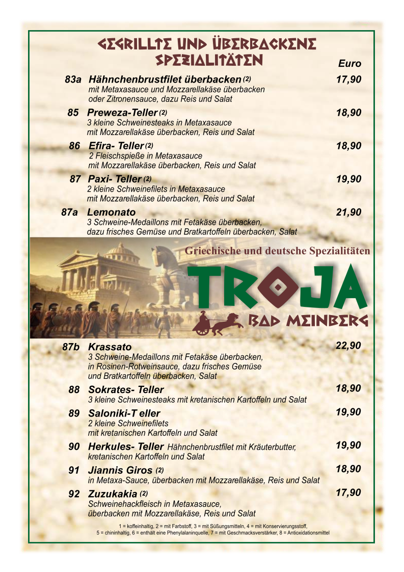 Restaurant Troja Photo Menu 1