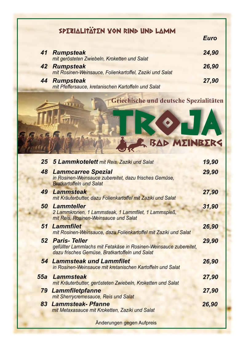 Restaurant Troja Photo Menu 3