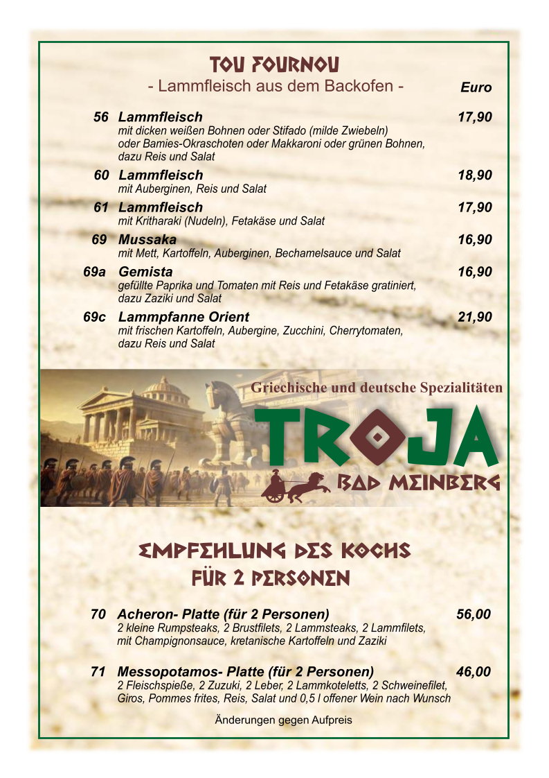 Restaurant Troja Photo Menu 5
