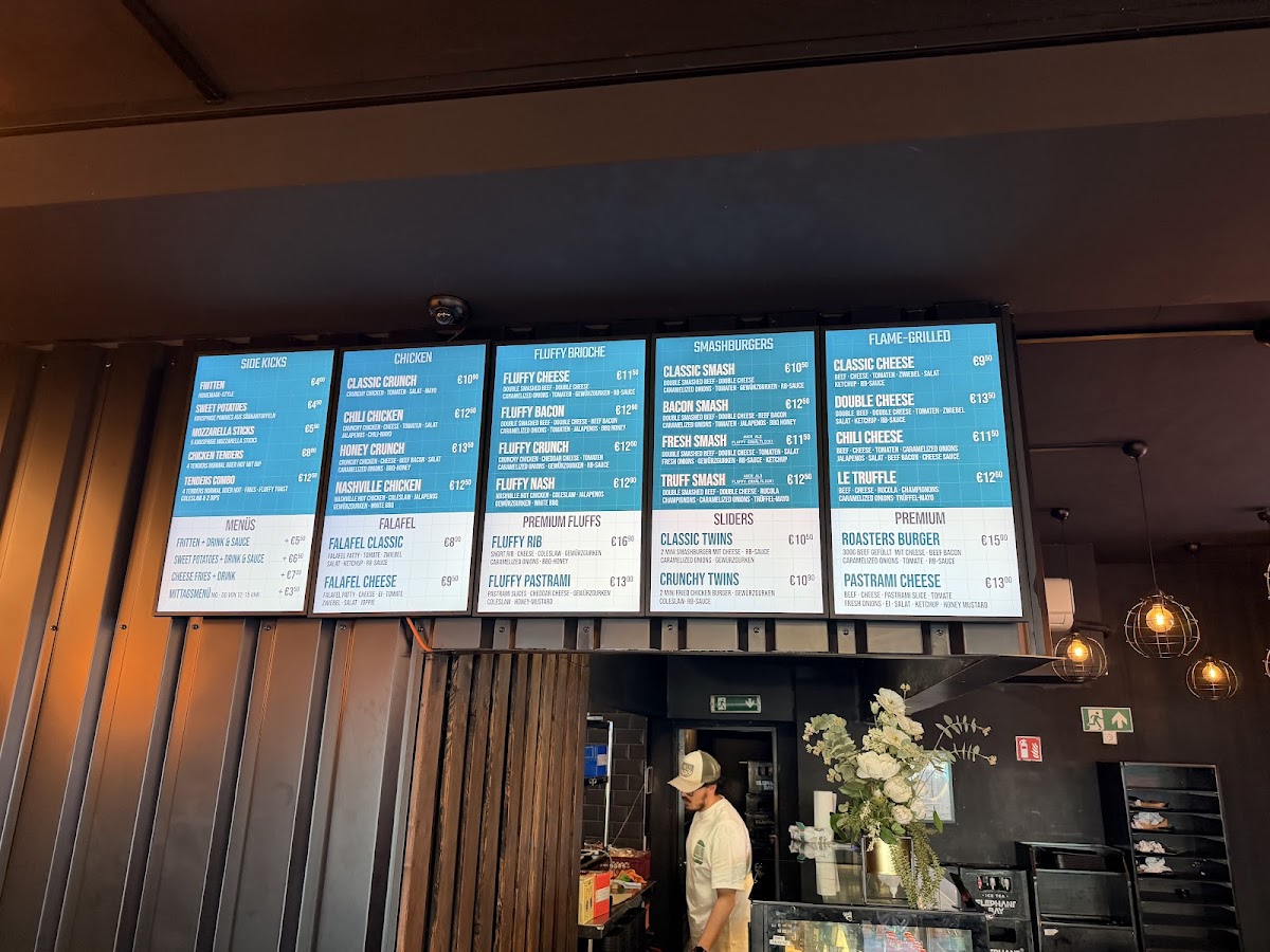 Roasters Burgers Düsseldorf Photo Menu 1