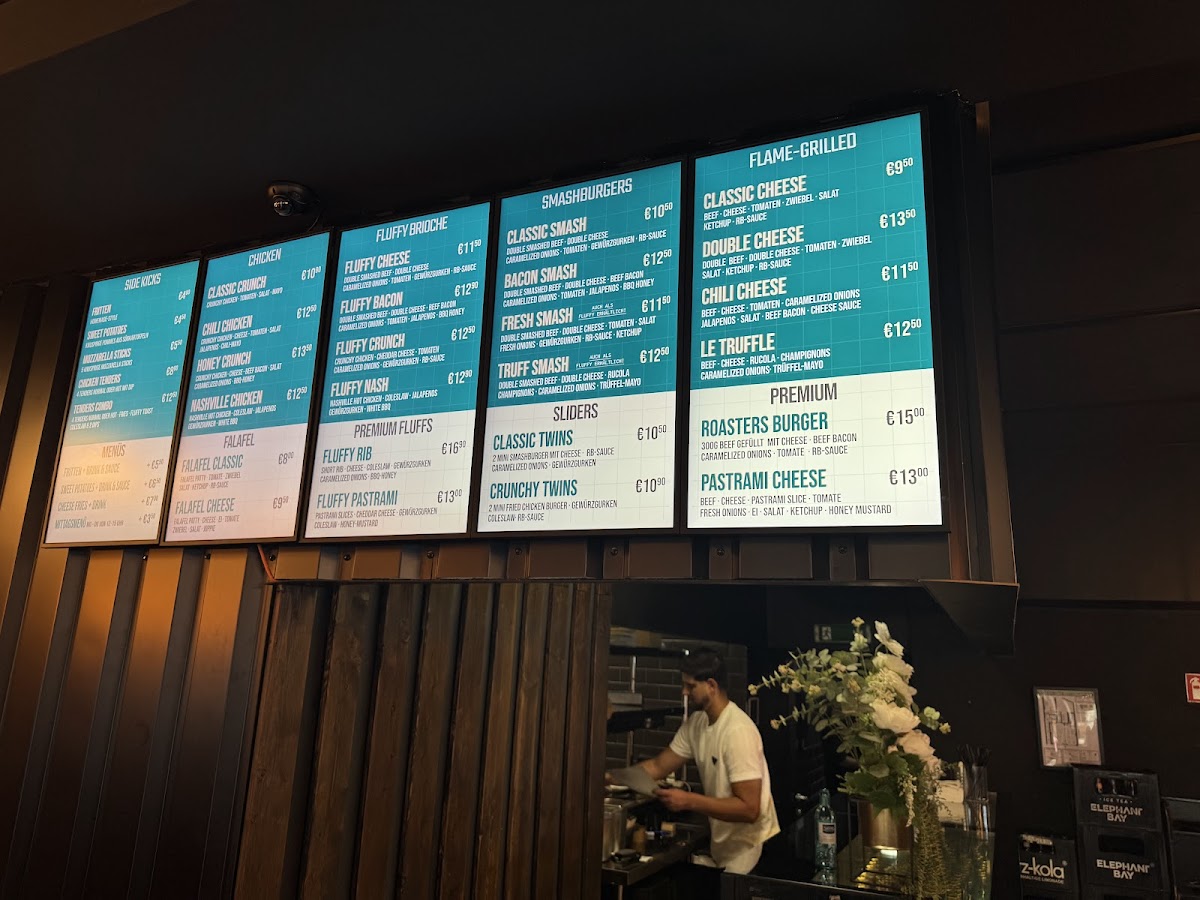 Roasters Burgers Düsseldorf Photo Menu 3
