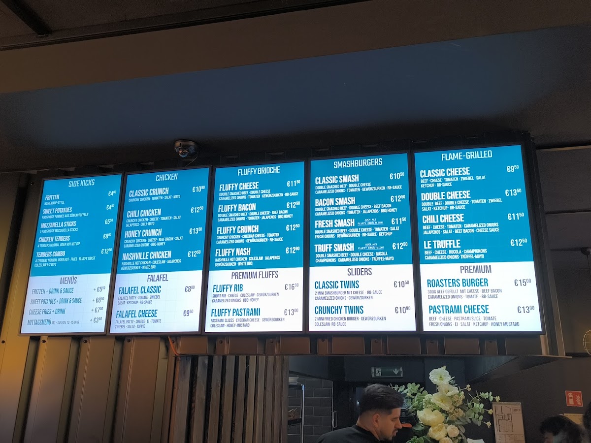 Roasters Burgers Düsseldorf Photo Menu 6