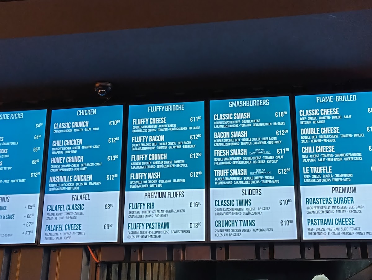 Roasters Burgers Düsseldorf Photo Menu 9
