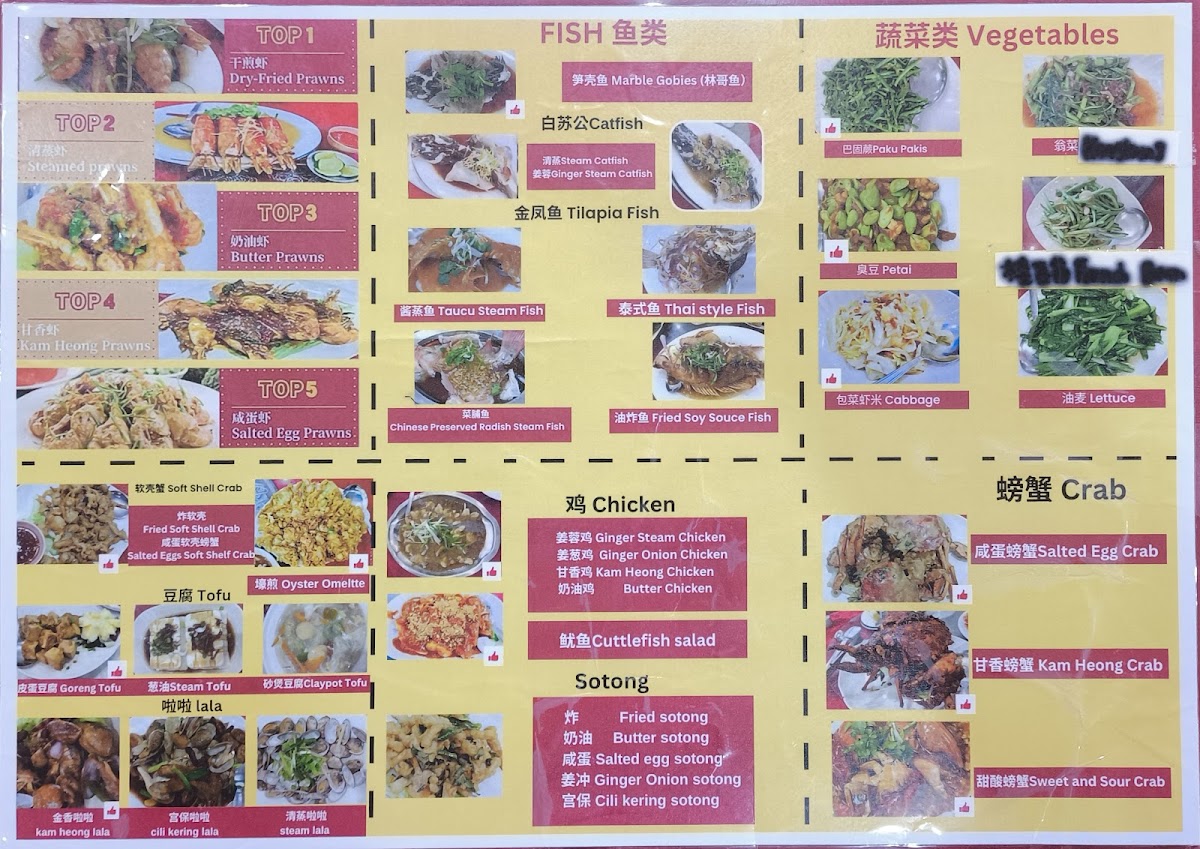 新美芳冷氣海鮮樓 Sun Mee Fong Seafood Restaurant Photo Menu 1