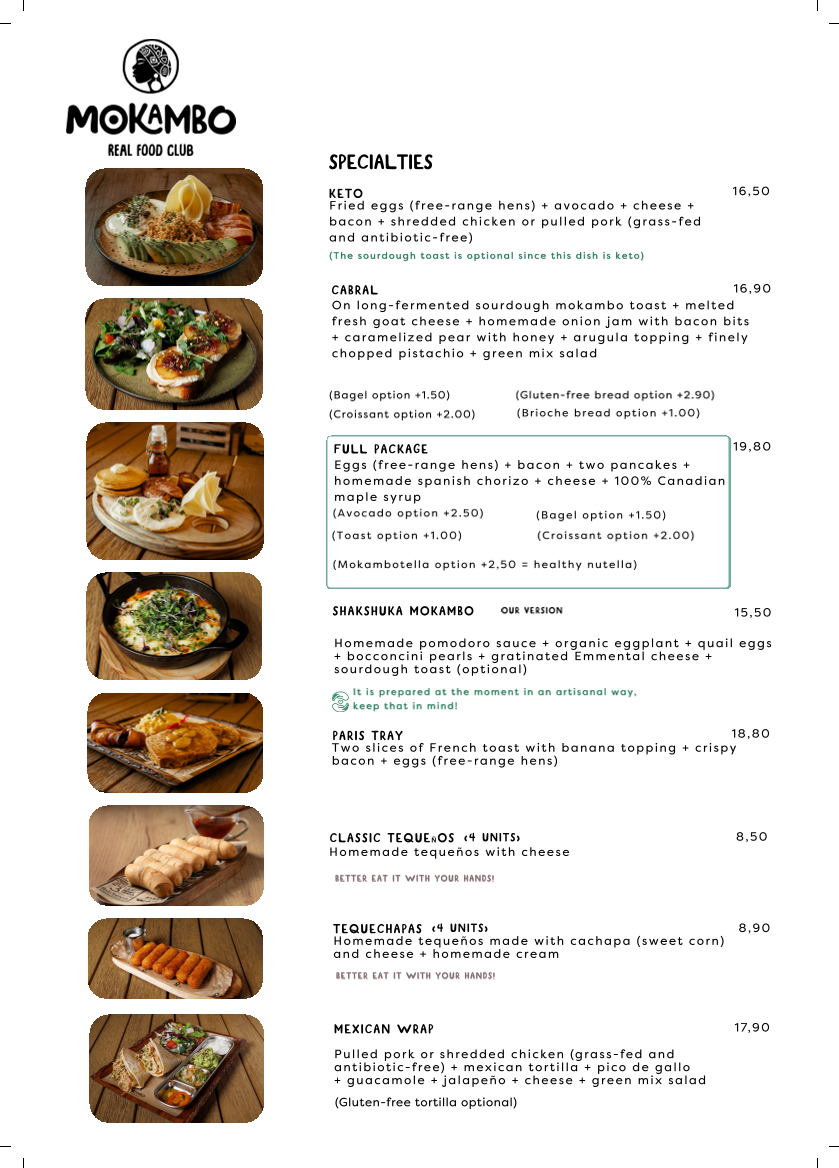 MOKAMBO Alfalfa | Brunch Sevilla Photo Menu 3