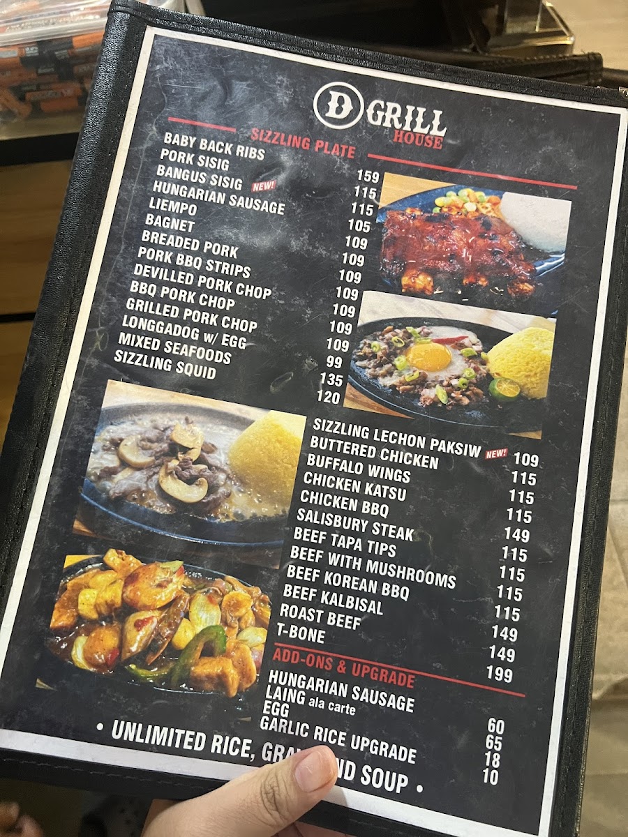 D' Grill House Photo Menu 1