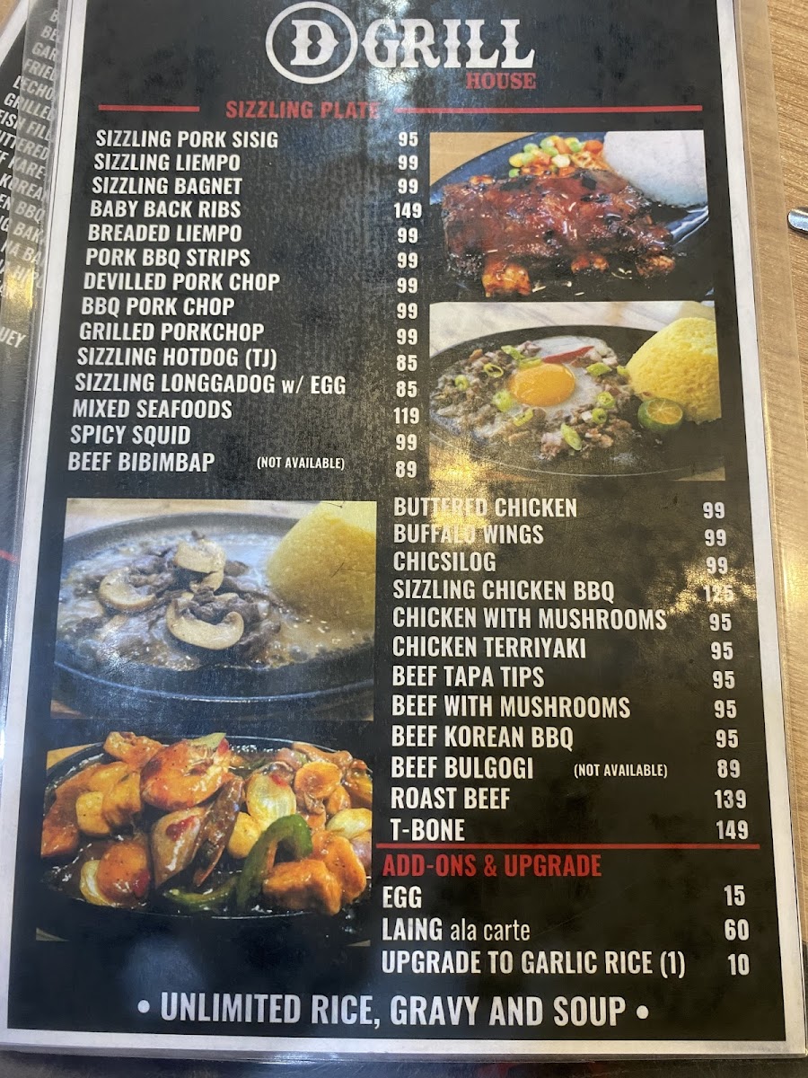 D' Grill House Photo Menu 10