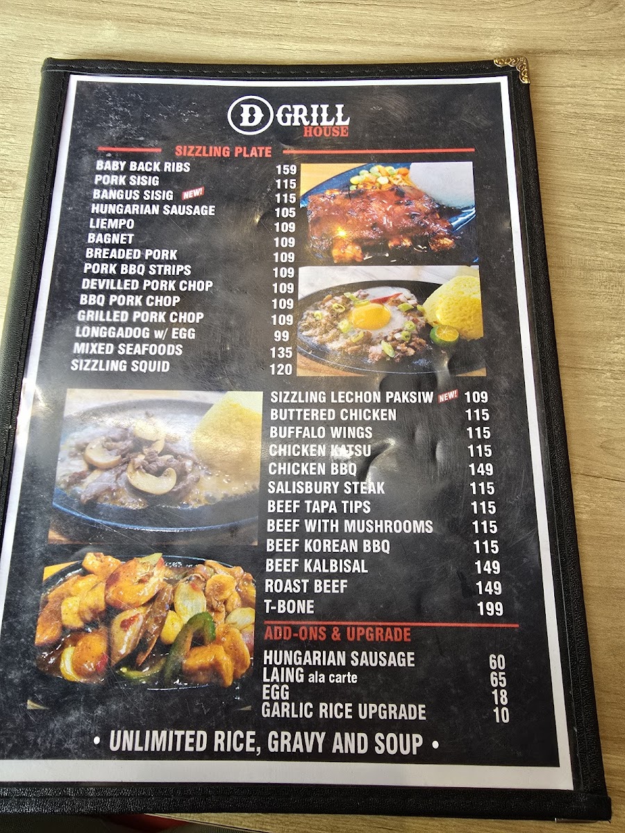D' Grill House Photo Menu 3