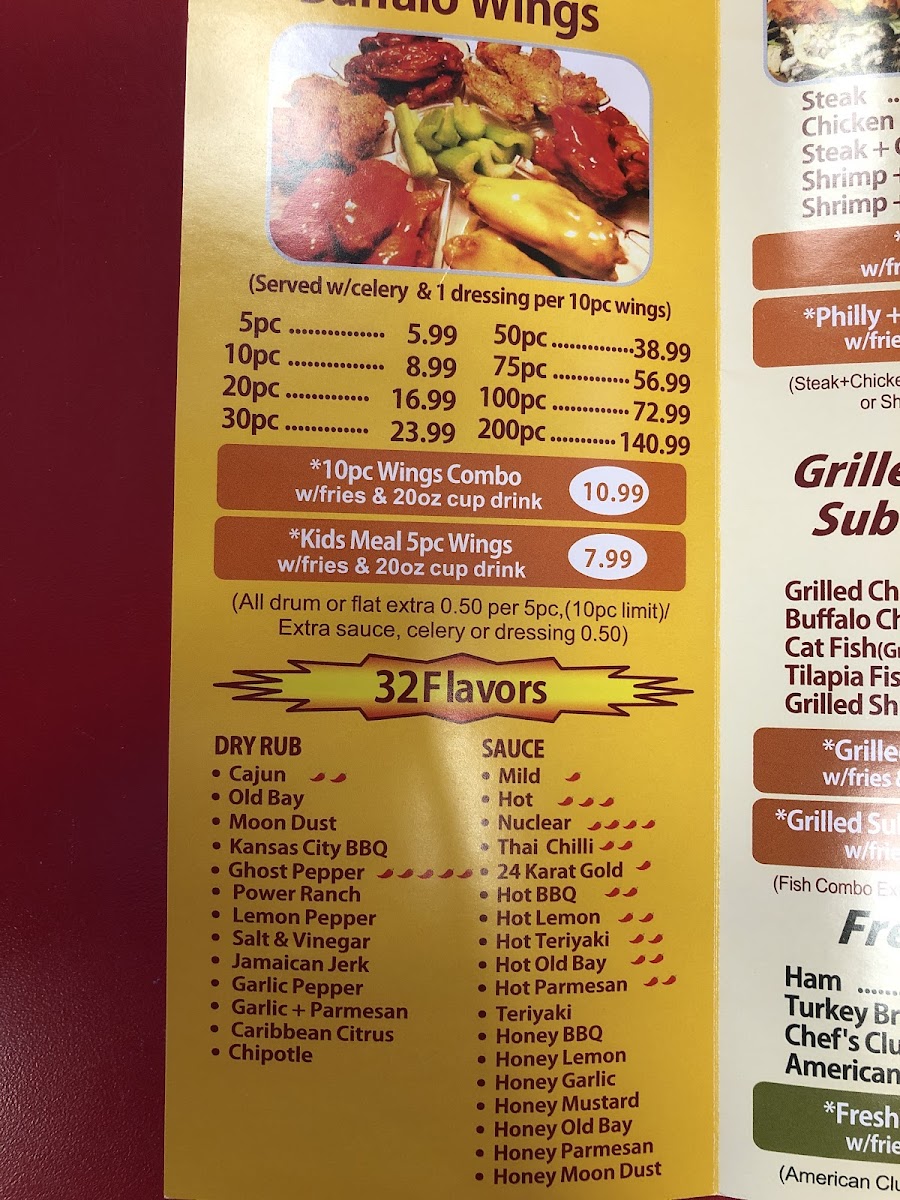 America’s Best Wings Photo Menu 2