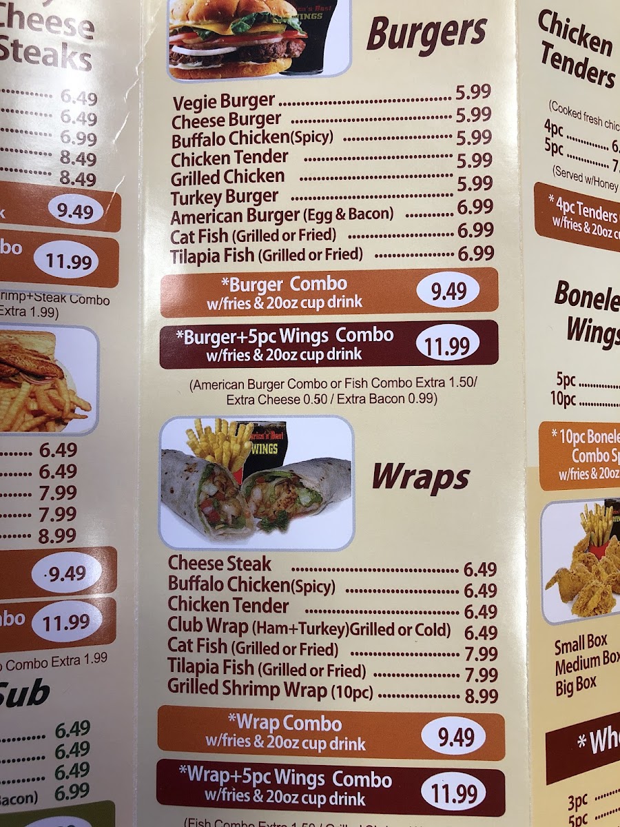 America’s Best Wings Photo Menu 5