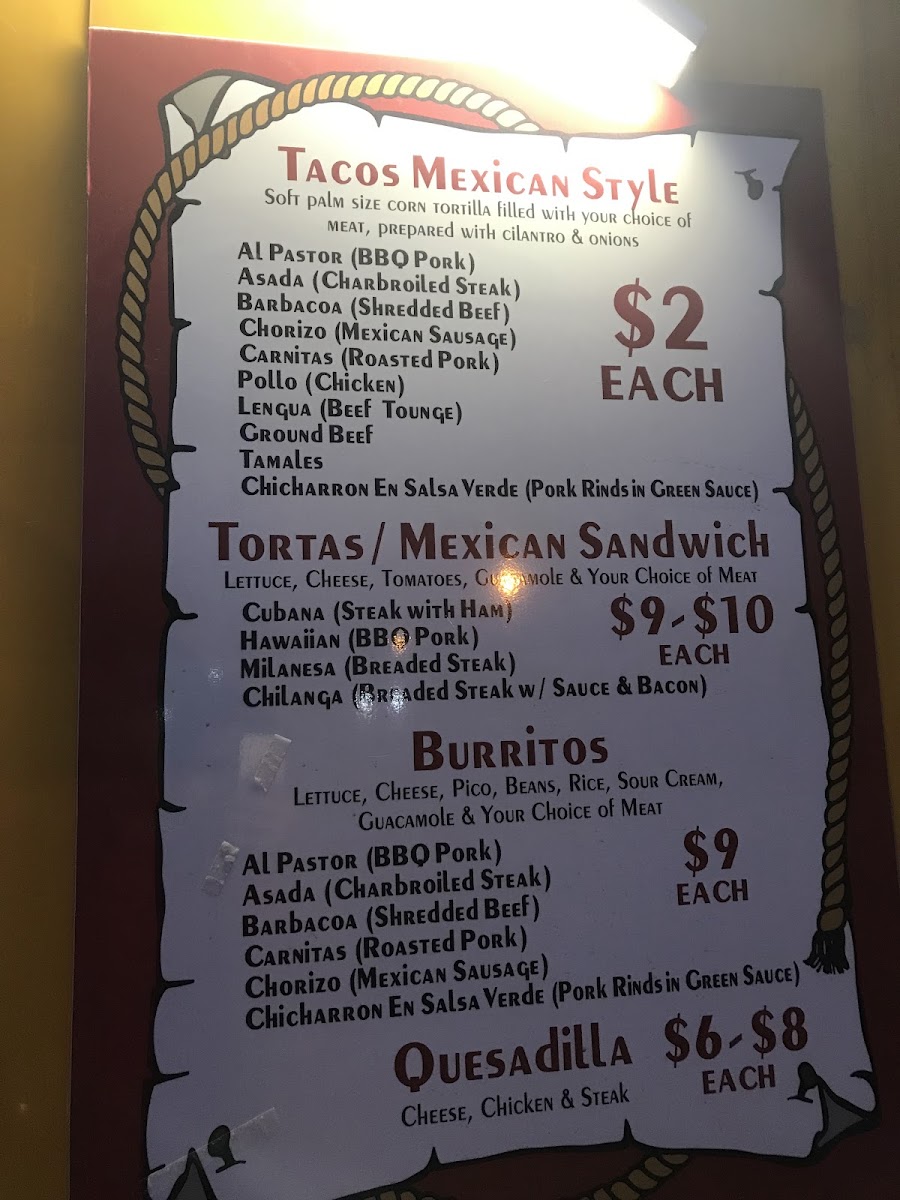 Tacos Mi Pueblo Photo Menu 3