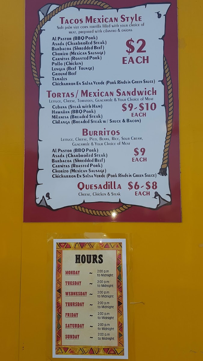 Tacos Mi Pueblo Photo Menu 5