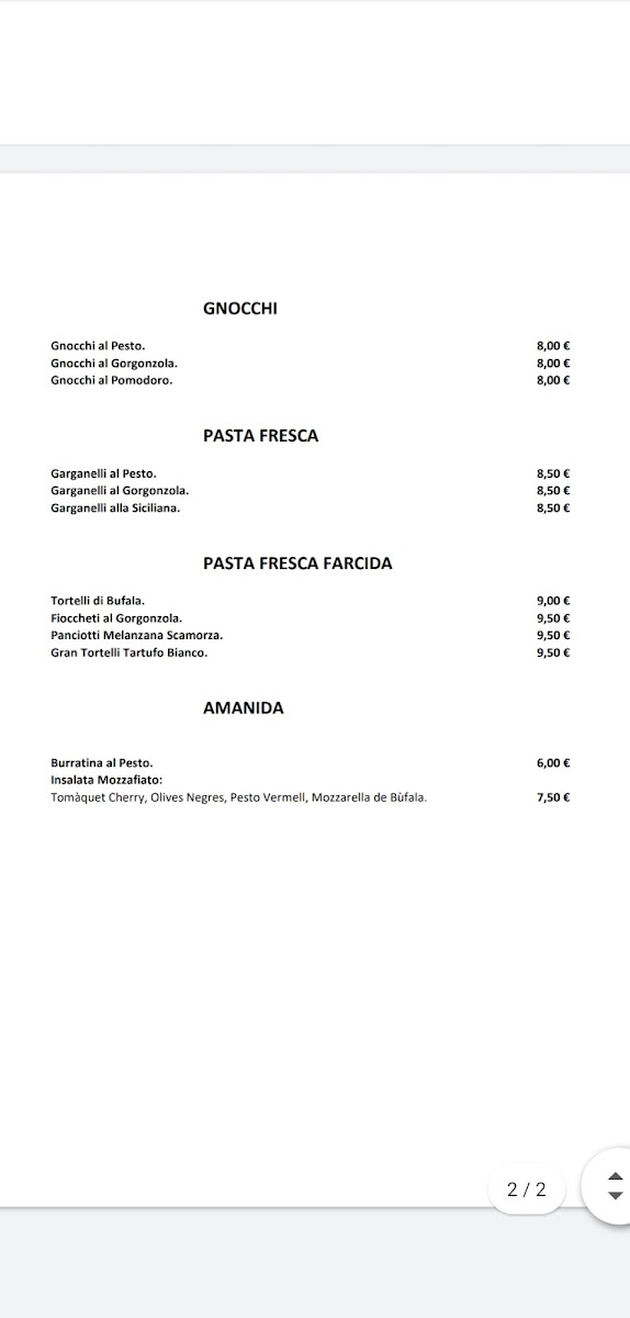MOZZAFIATO cucina italiana Photo Menu 4