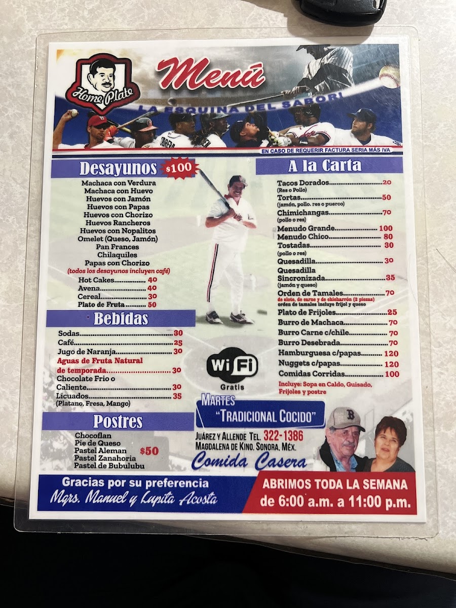 Home Plate Photo Menu 2