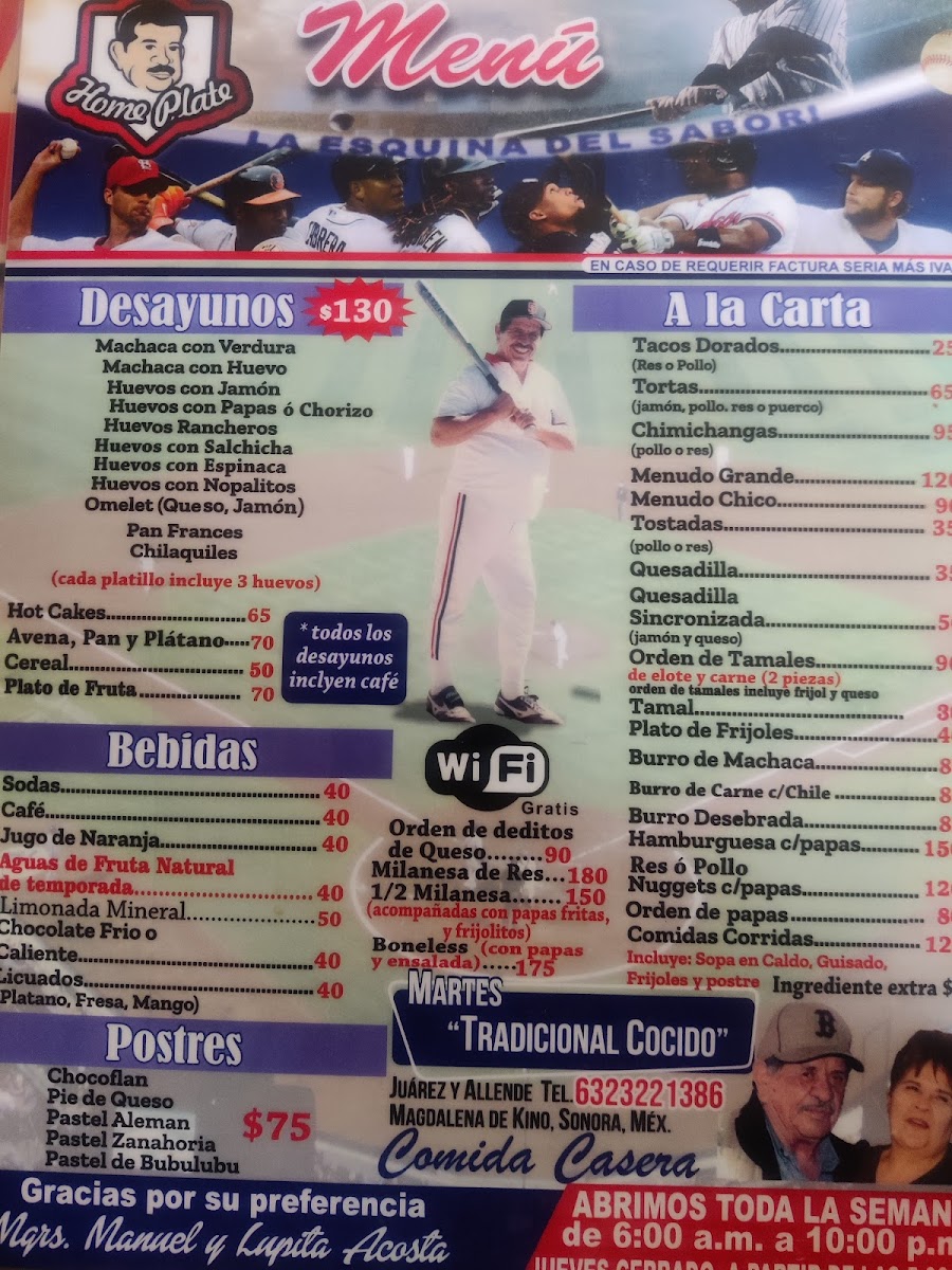 Home Plate Photo Menu 3