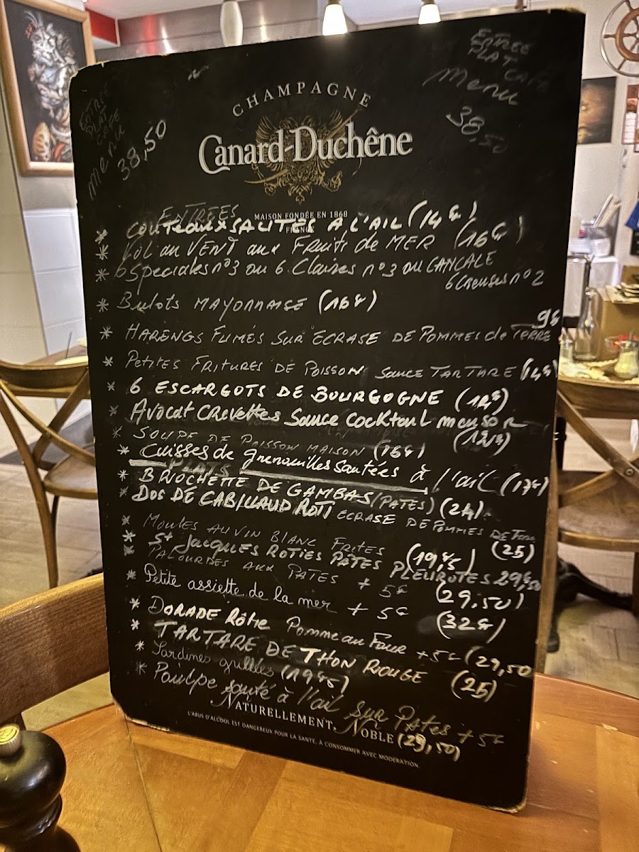 Le Zinc de Clovis Photo Menu 1