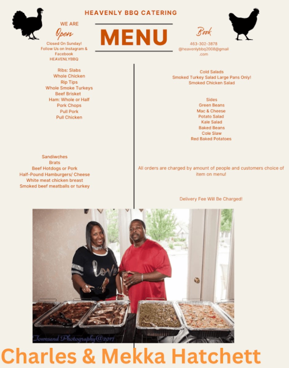 Heavenly BBQ Photo Menu 2