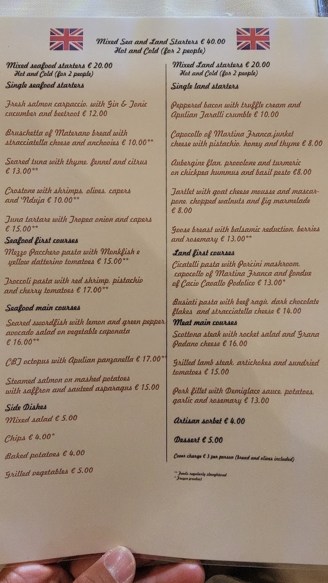 Ristorante La Vecchia Terrazza Ostuni Photo Menu 8