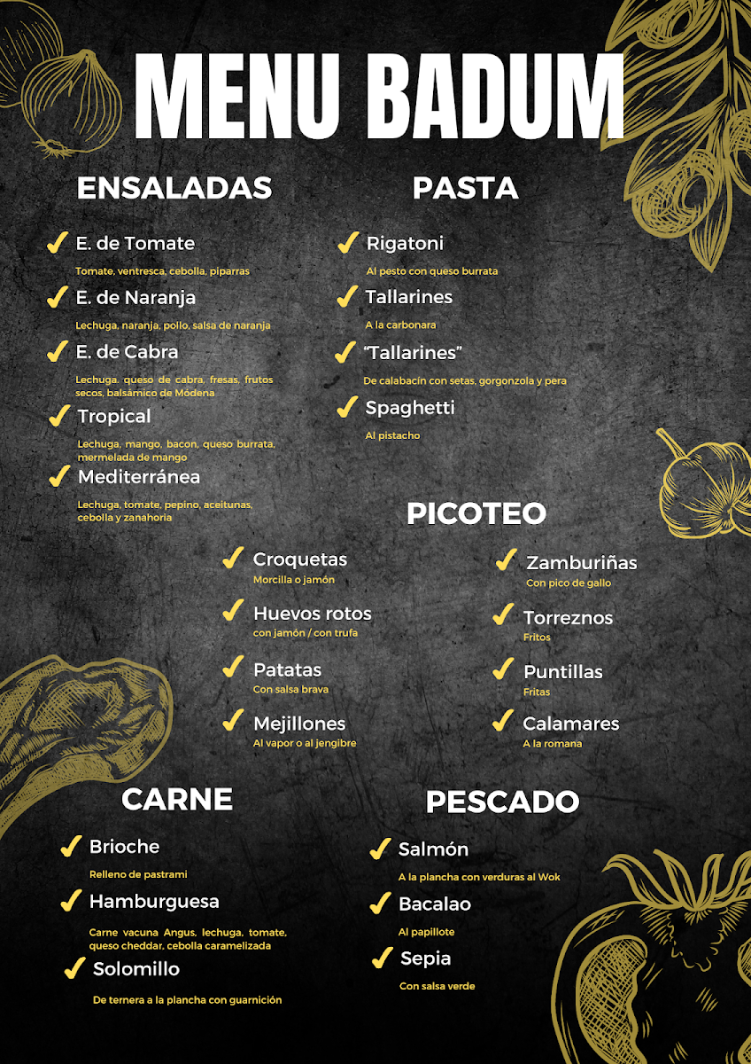 Badum Cafe - Bar Photo Menu 1