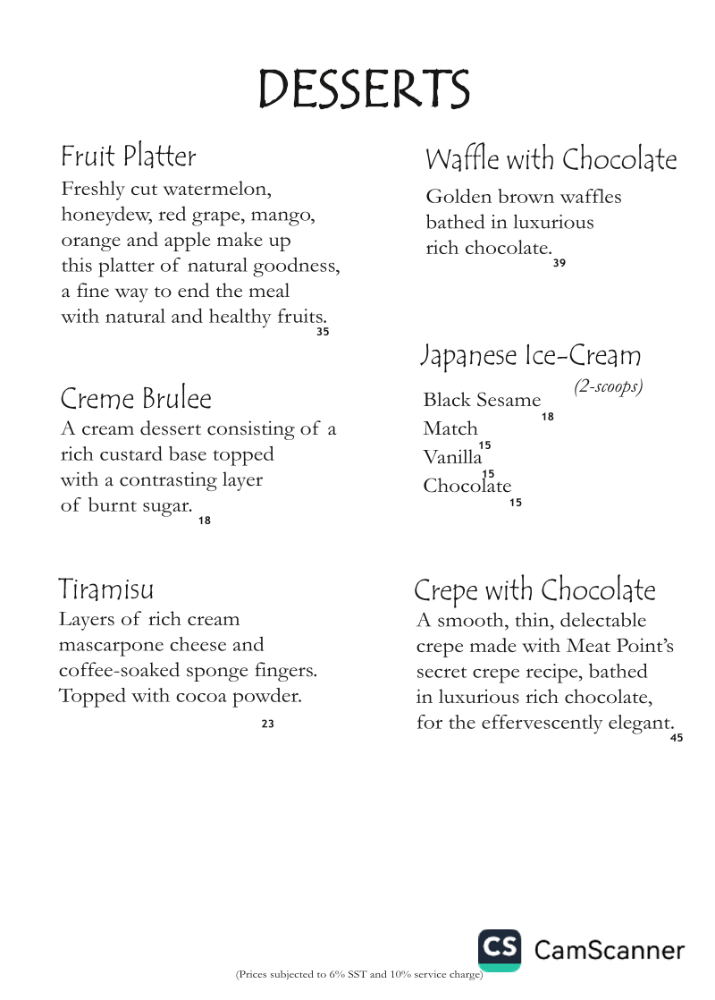TTDI MEAT POINT STEAKHOUSE - حلال Photo Menu 7