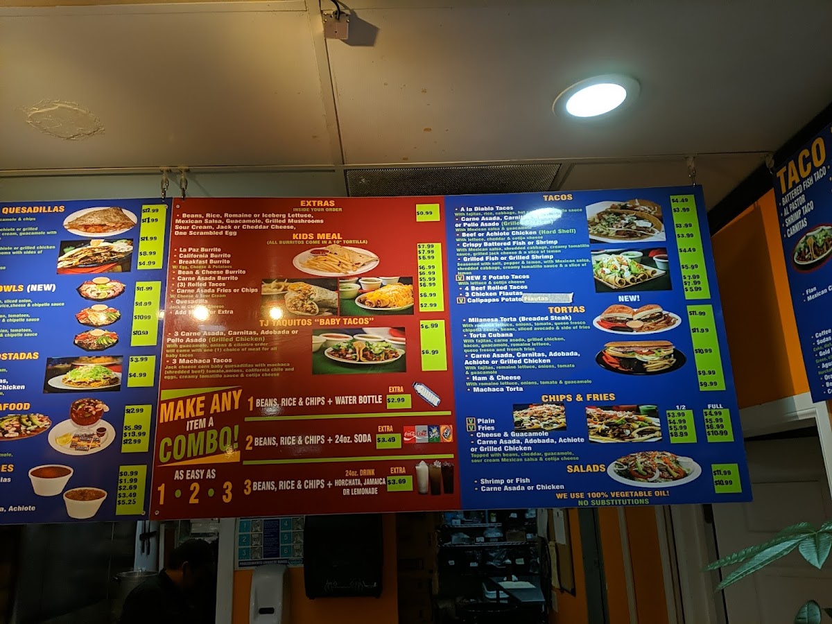 Tony's Fresh Mexican Food Photo Menu 5