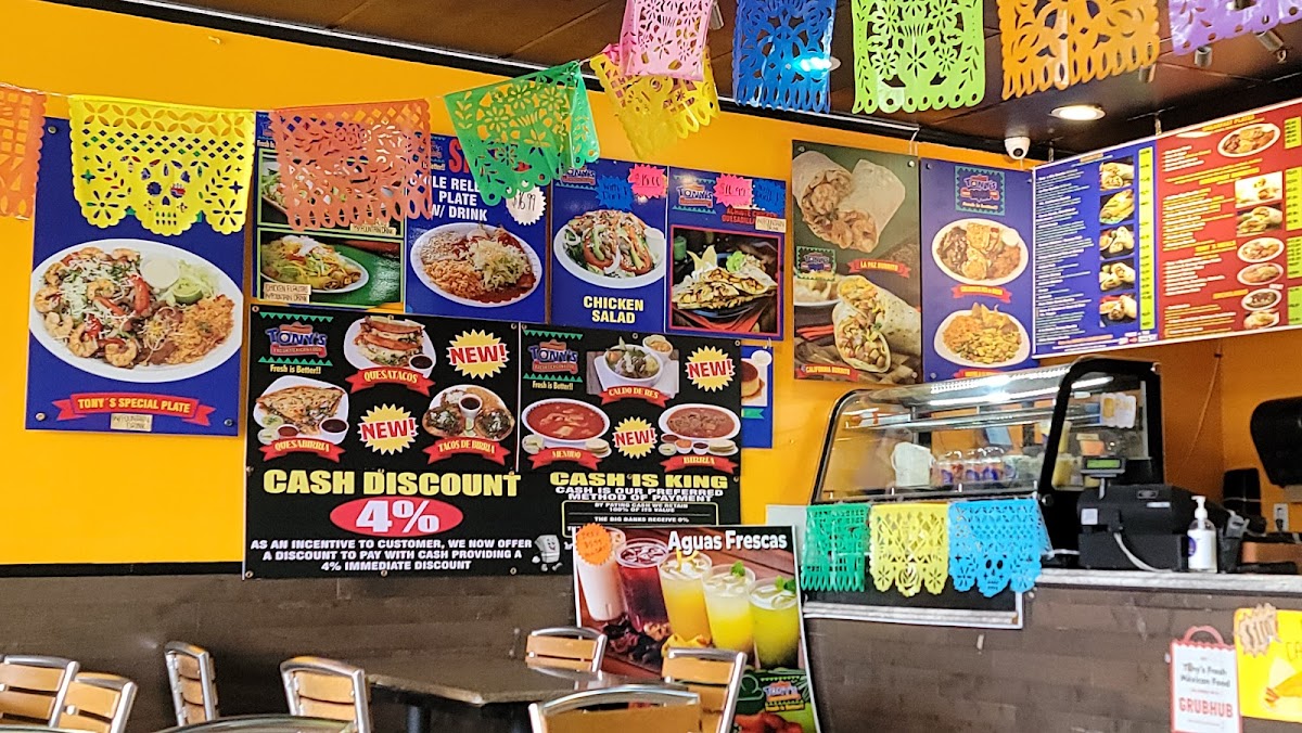 Tony's Fresh Mexican Food Photo Menu 8