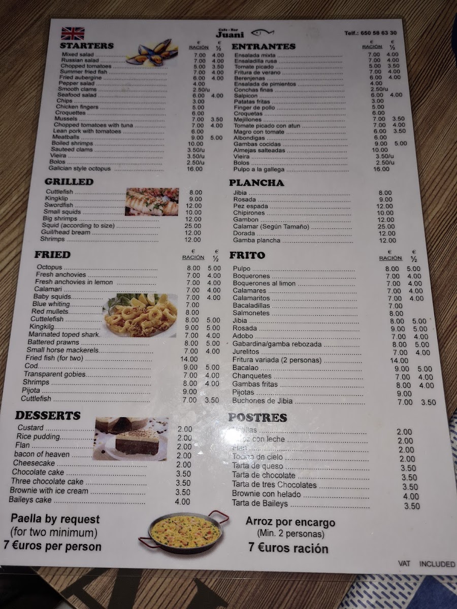 Bar Juani Photo Menu 10