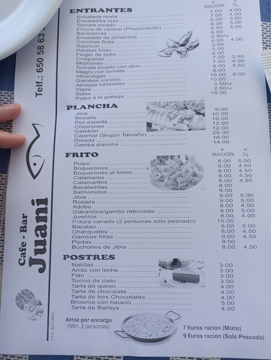 Bar Juani Photo Menu 2
