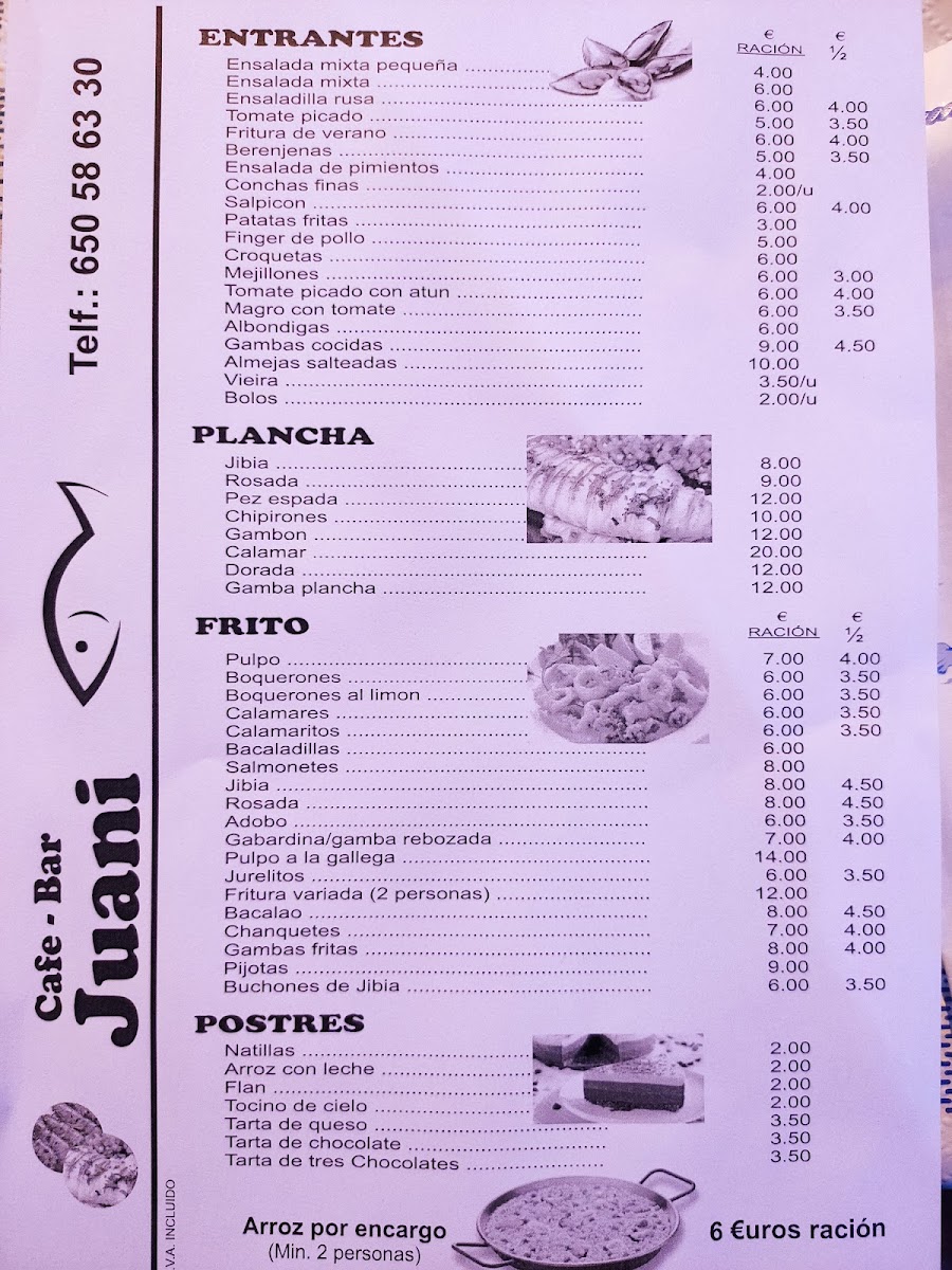 Bar Juani Photo Menu 4