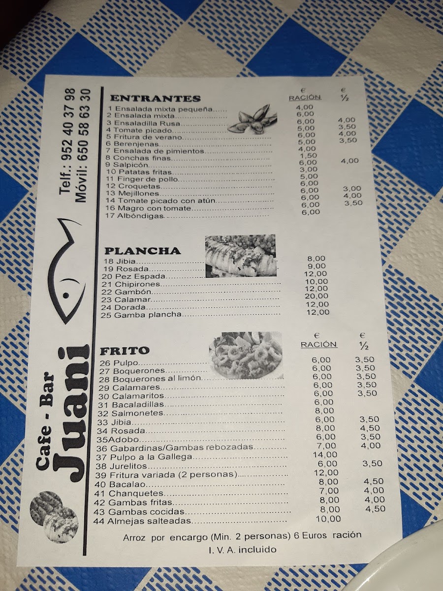Bar Juani Photo Menu 9