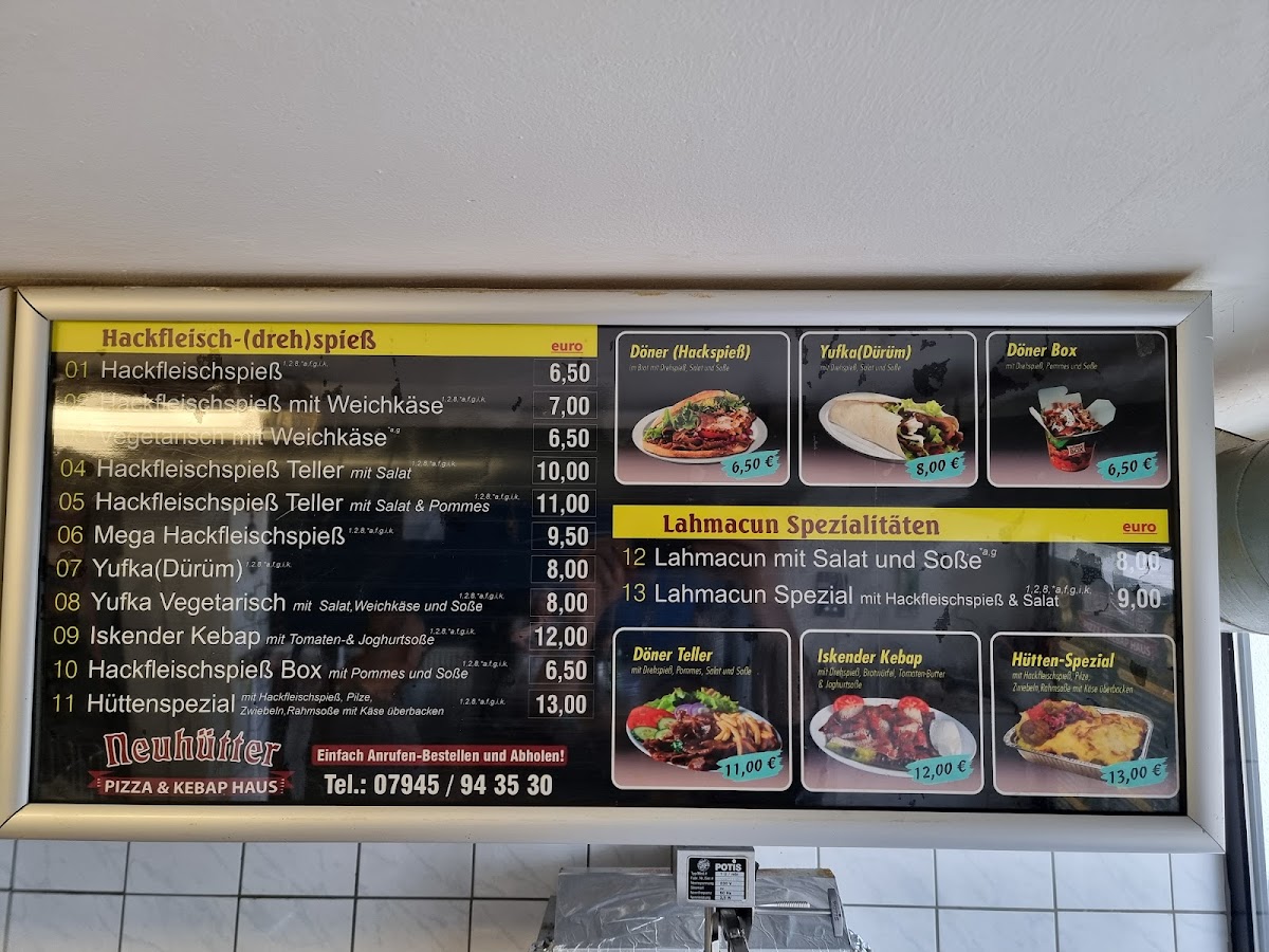 Neuhütter pizza & kebap haus Photo Menu 2