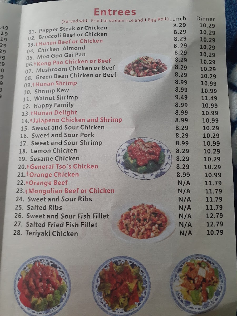 Hunan Express Photo Menu 2