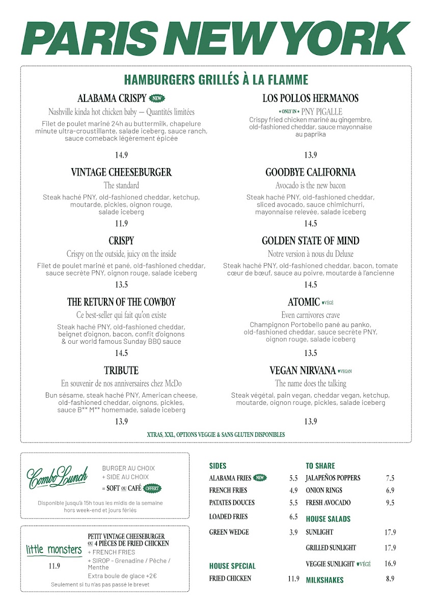 PNY PIGALLE Photo Menu 1