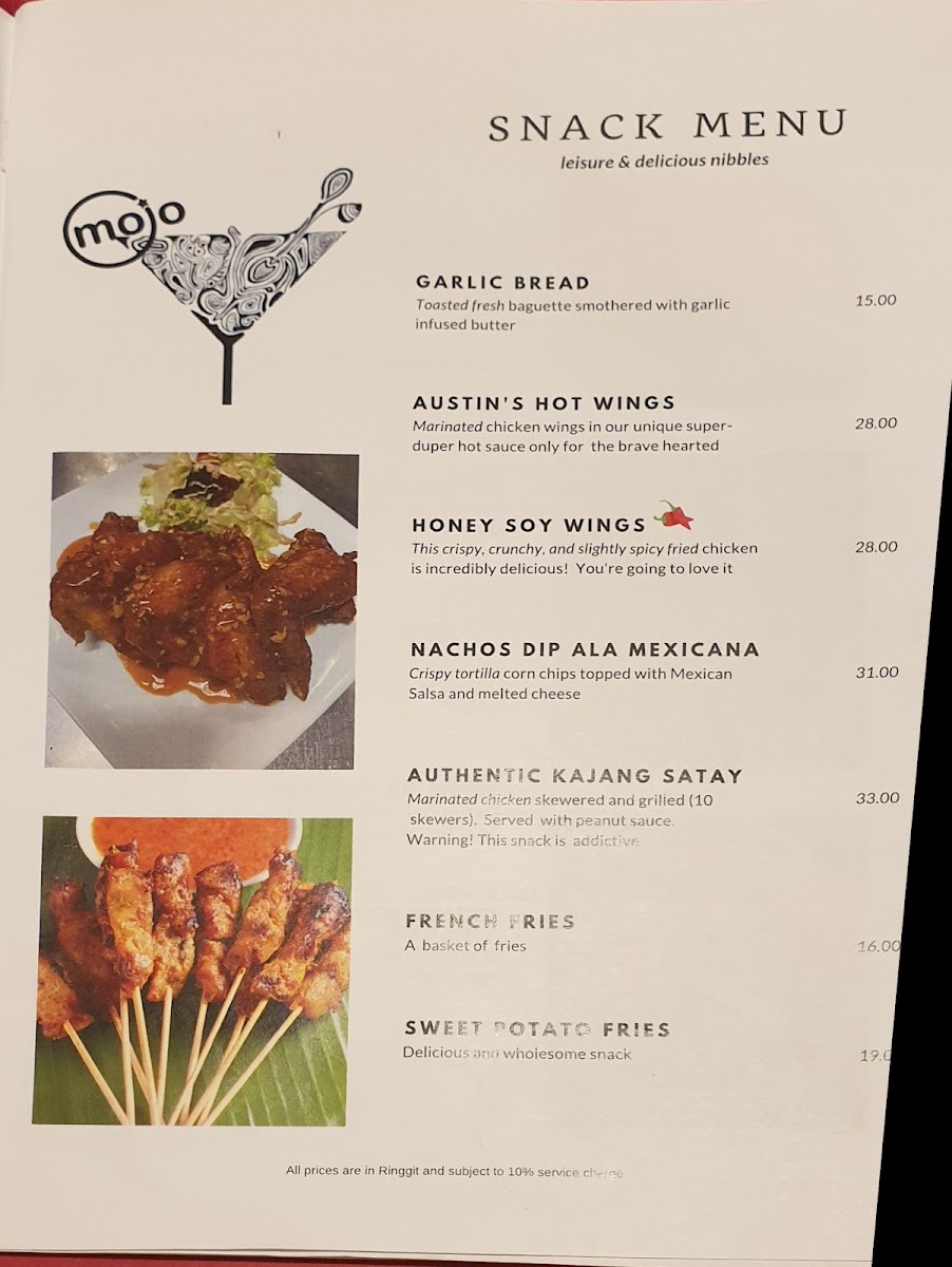 Mojo Restaurant & Bar KL Photo Menu 6