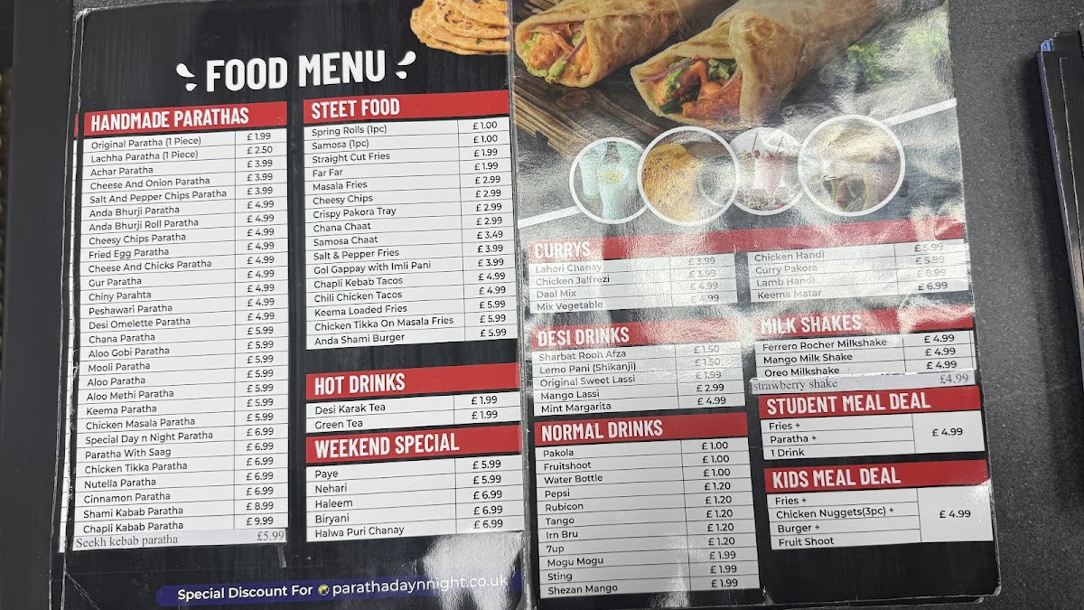 Paratha Day n Night Photo Menu 6